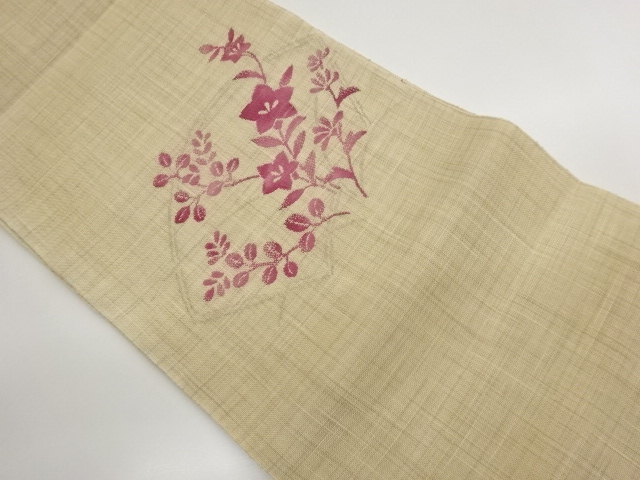 JAPANESE KIMONO / KIMONO FOR SUMMER: AUTUMN GRASSES / GROUND PAPER PAT